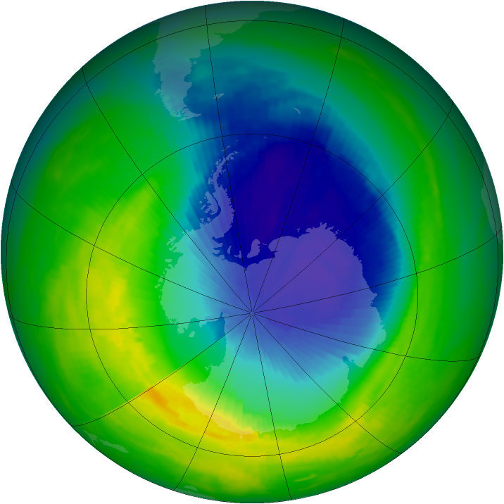 Ozone Map 1991-10-30